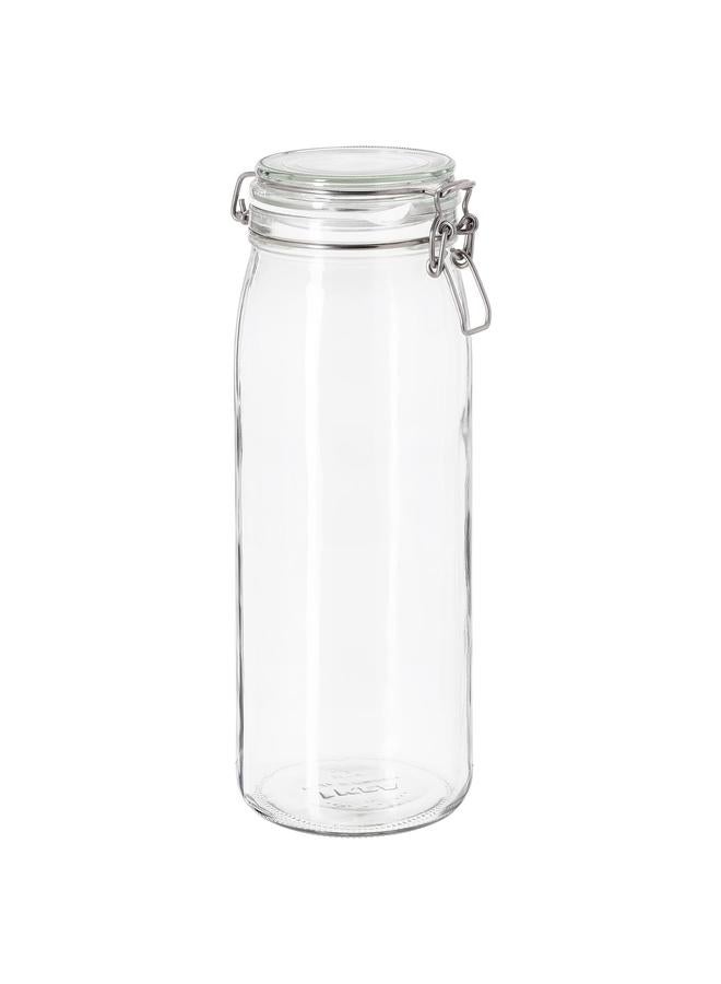erorex Jar with lid, clear glass, 2 l - Image 1