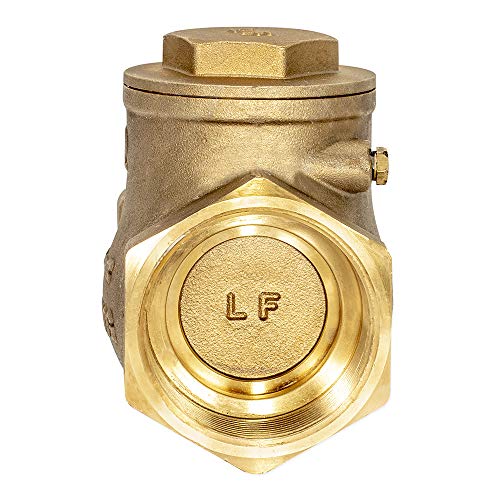 Eastman Brass Swing Check Valve, 2 Inch IPS, Brass Plumbing Fitting, 20431LF - Image 4