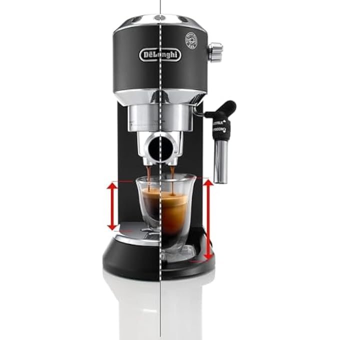 ديلونجي ماكينة صنع الإسبريسو Delonghi Dedica Ec685 Bk قابلة للتعديل باللون الأسود - Image 5
