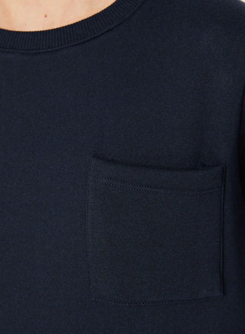 trendyol Pocket Detail Knitted Sweatshirt
