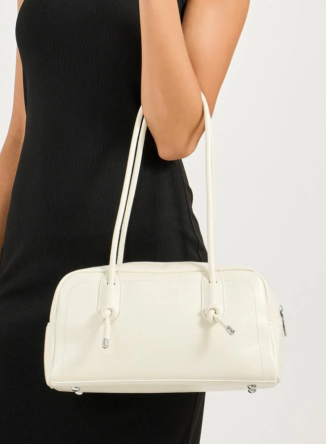 Styli Solid Dual Strap Shoulder Bag