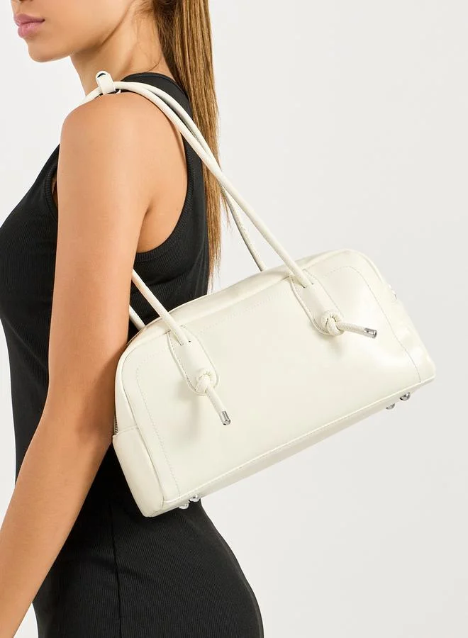 Styli Solid Dual Strap Shoulder Bag