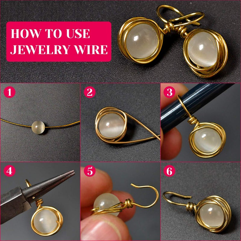 anezus 18 Gauge Jewelry Wire for Jewelry Making, Craft Wire Tarnish Resistant Copper Beading Wire for Jewelry Making Supplies and Crafting (18 Gauge, Antique Bronze) - Image 5