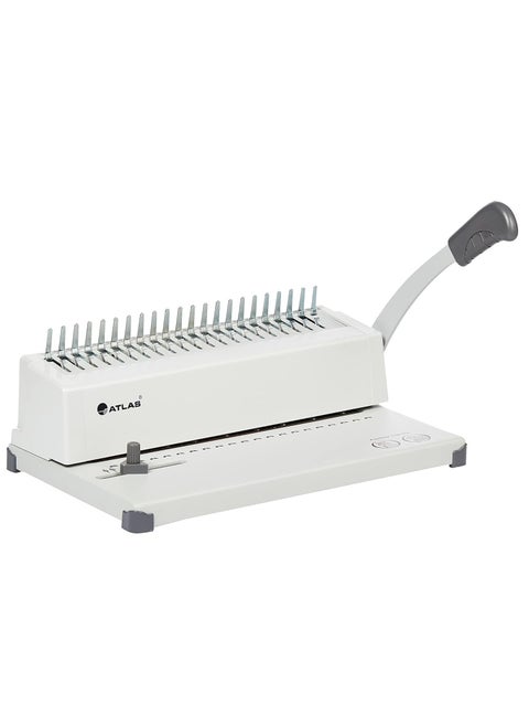 Manual Plastic Comb Binding Machine 10 Sheet Punching Capacity And 240 Sheet Binding Capacity