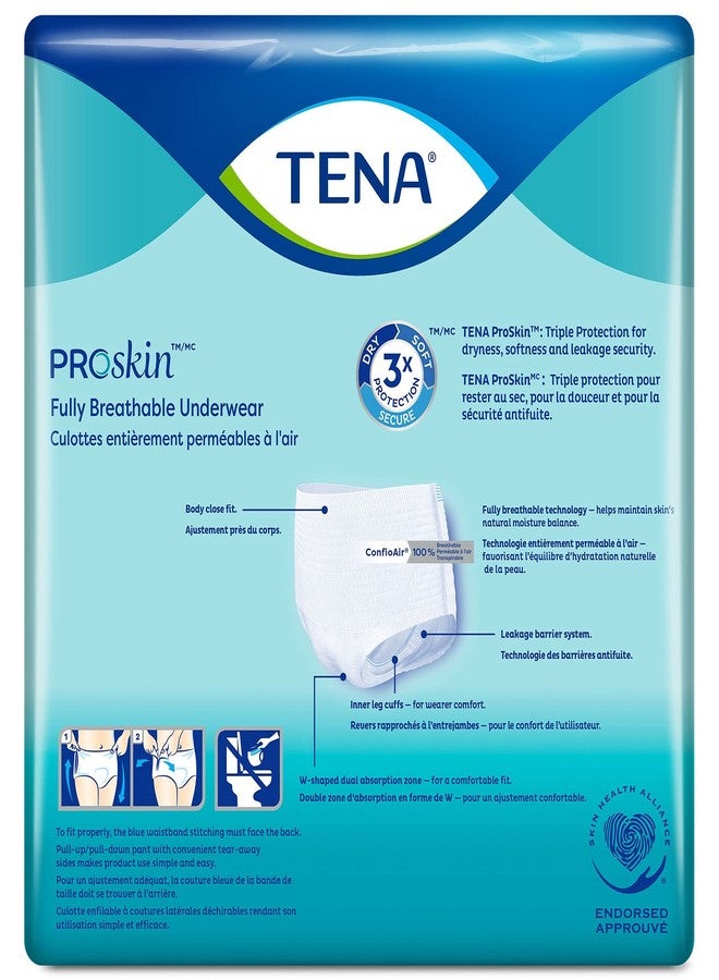 TENA ProSkin Extra Breathable Underwear, Incontinence, Disposable, Moderate Absorbency, Medium, 64 Count - Image 2