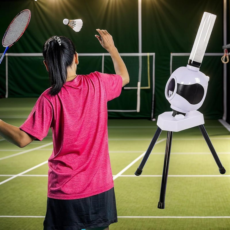 PROFFIX Badminton Shuttle Feeder Shooter Machine for Basic Badminton Training for Professional Courts and Home Activities - Image 1