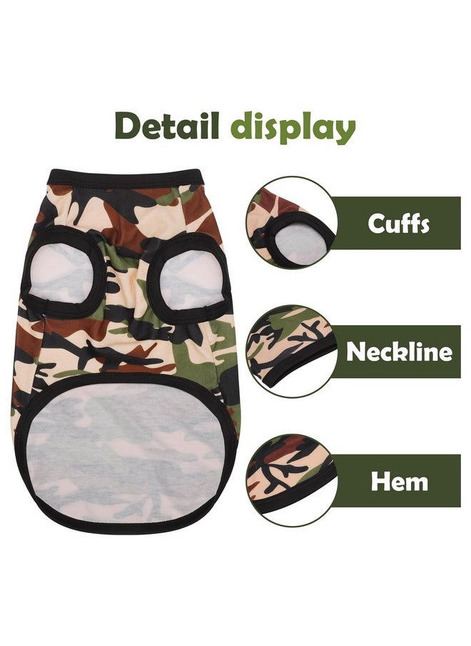 Paiaite - Paiaite: Stylish Sleeveless Camouflage Dog Vest for Small, Medium, and Large Breeds, Made of Polyester for Comfort, Breathability, Wrinkle Resistance, Moisture Wicking, and Elasticity Green M - Image 1