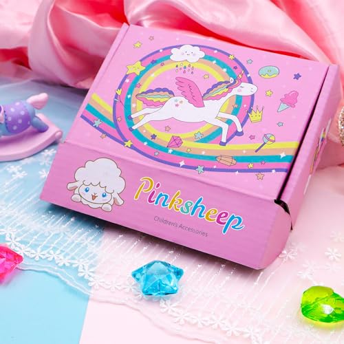 PinkSheep Kids Classic Jewelry, 3 Sets of Beaded Necklaces and Bracelets for Girls, Favors Bags for Girls Jewelry (Mermaid) - Image 4