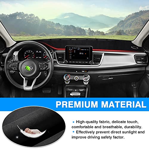 Autorder Dashboard Cover Mat for 2017-2023 Kia Rio Accessories Dash Cover Flannel Dash Mat Sunshade Glare UV Rays Protector - Image 4