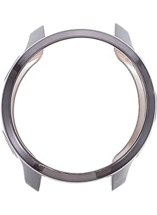 Grey Electroplated Smartwatch Case Cover Compatible with Forerunner 245 Music Scratch Resistant - Image 1