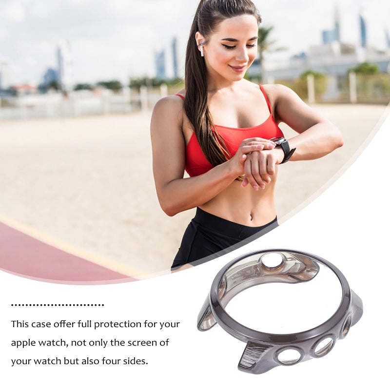 Grey Electroplated Smartwatch Case Cover Compatible with Forerunner 245 Music Scratch Resistant - Image 5