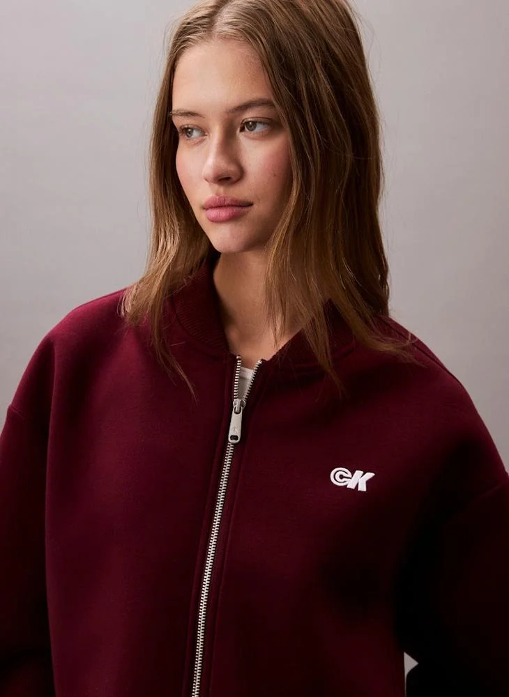 Calvin Klein Jeans  Logo Zip Through Jacket for Women | Best Price UAE