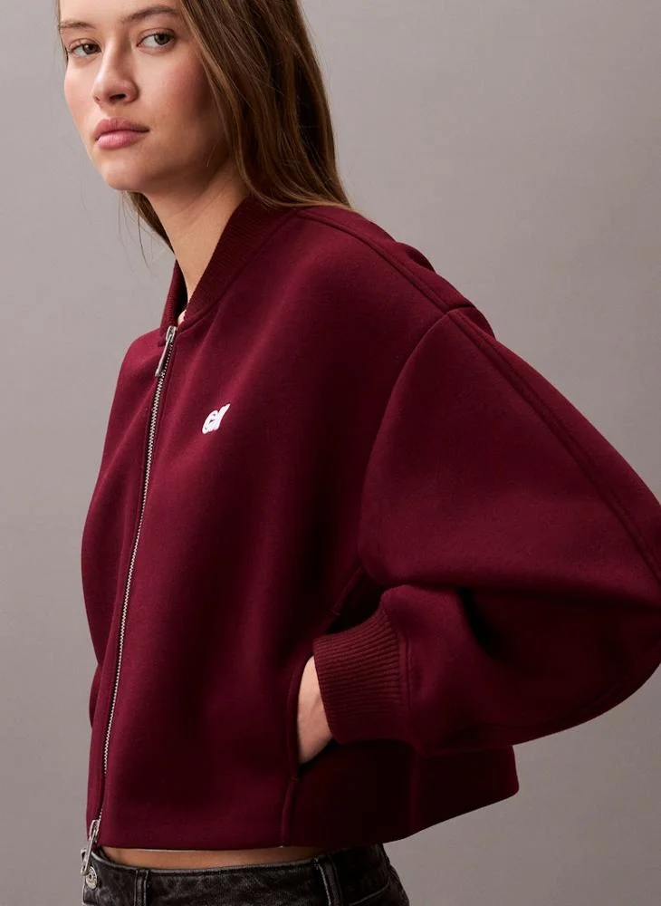 Calvin Klein Jeans  Logo Zip Through Jacket for Women | Best Price UAE