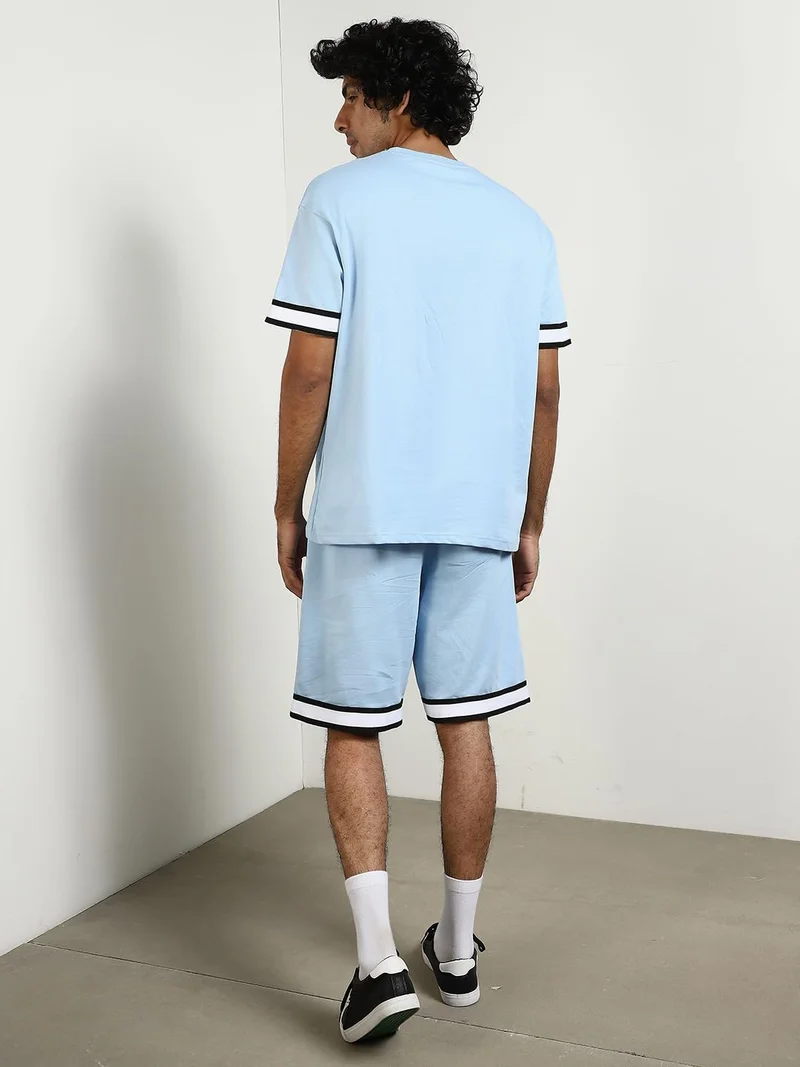 Nobero  Cape May Men's Coord Set in Light Blue for Men | Best Price UAE