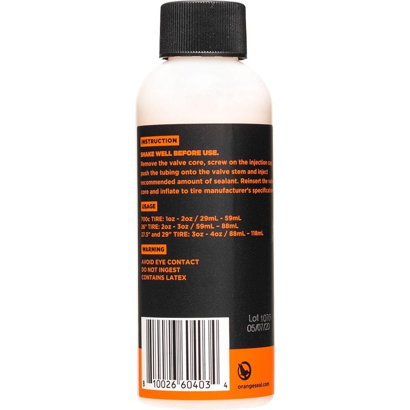 Orange Seal - Regular Formula Tubeless Bike Tire Sealant | Fast Sealing, up to 1/4" Puncture | for MTB, Road, CX and Gravel Bicycle Tires | 8oz Refill - Image 2