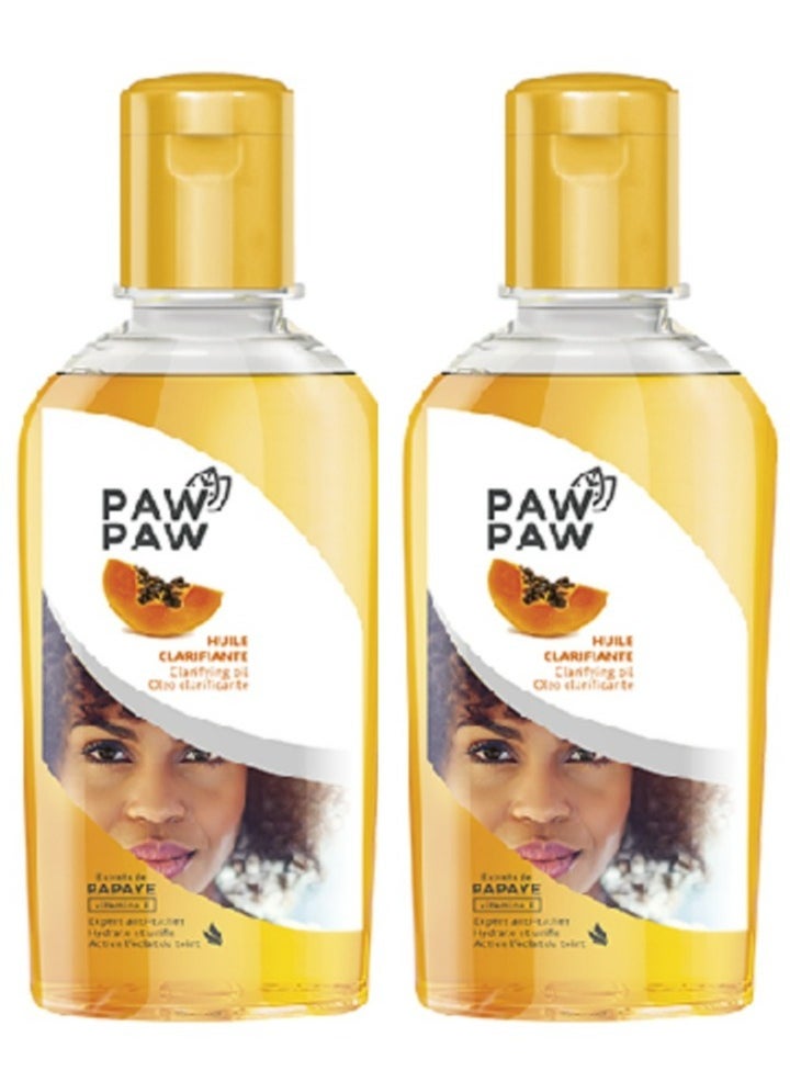 Paw Paw Two Pieces Of Clarifying Oil With Papaye And Vitamine E 60x2 ml 
