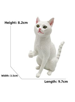 Children's Simulation Cat Model Cloth Doll Cat Lazy Orange Cat Leg Lifting Cat Sleeping Posture Flower Cat Siamese Cat Pet Cat Ornaments-Color:3161 Like Cat (66g)
