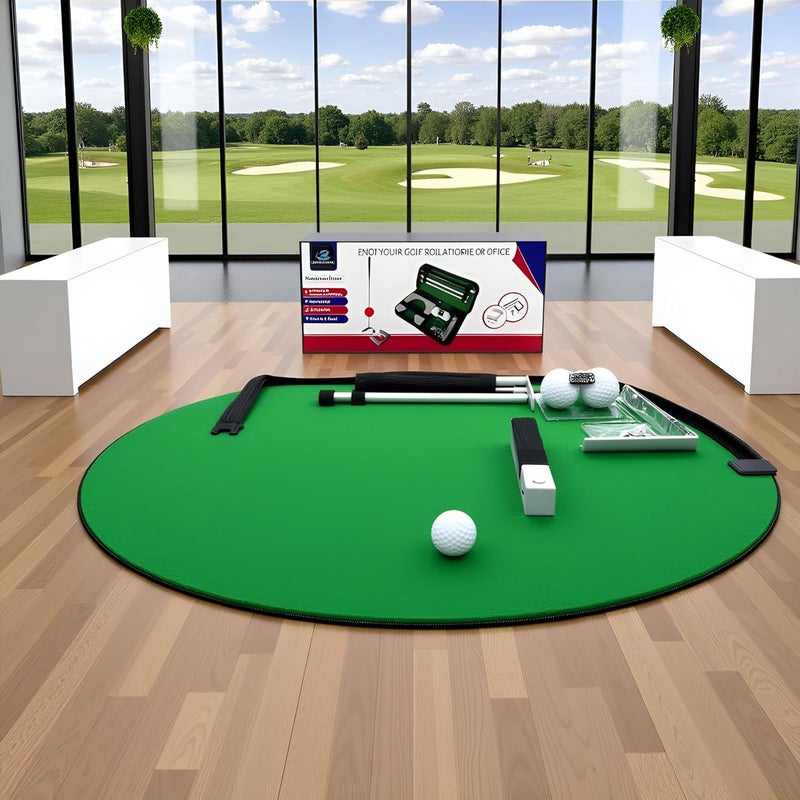 Lightahead USGOLFER Executive Golf Travel Putter Set for Office or Home.Golf Putting Gifts.Souvenirs Novelty Presents (Aluminum) - Image 5