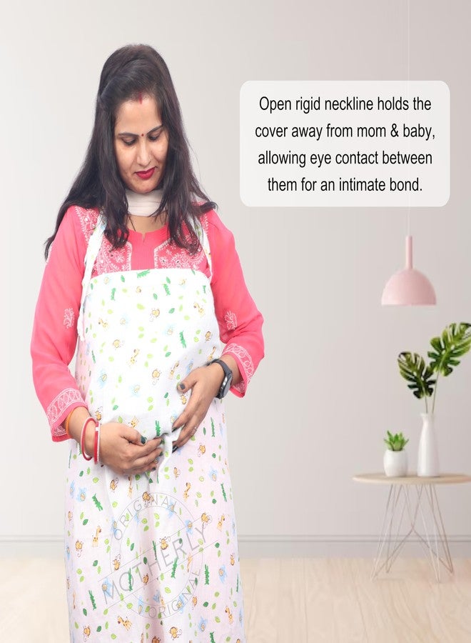 Motherly Nursing Cover for Breastfeeding - Soft, Breathable Feeding Apron for Mom, Multi-Use Feeding Cover & Scarf-Animal Print - Image 2