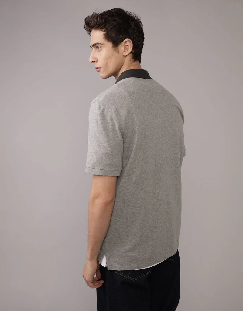 امريكان ايجل تي-شيرت بقبة بولو بلون متباين