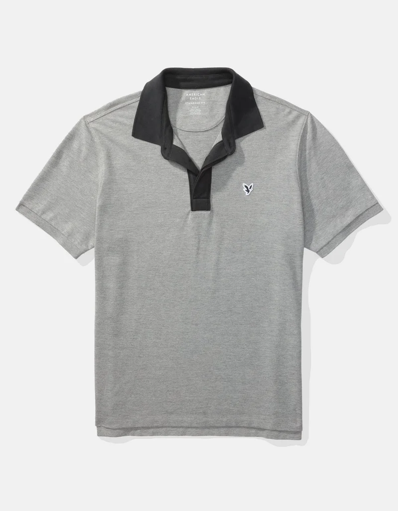 American Eagle AE Contrast Collar Polo Shirt