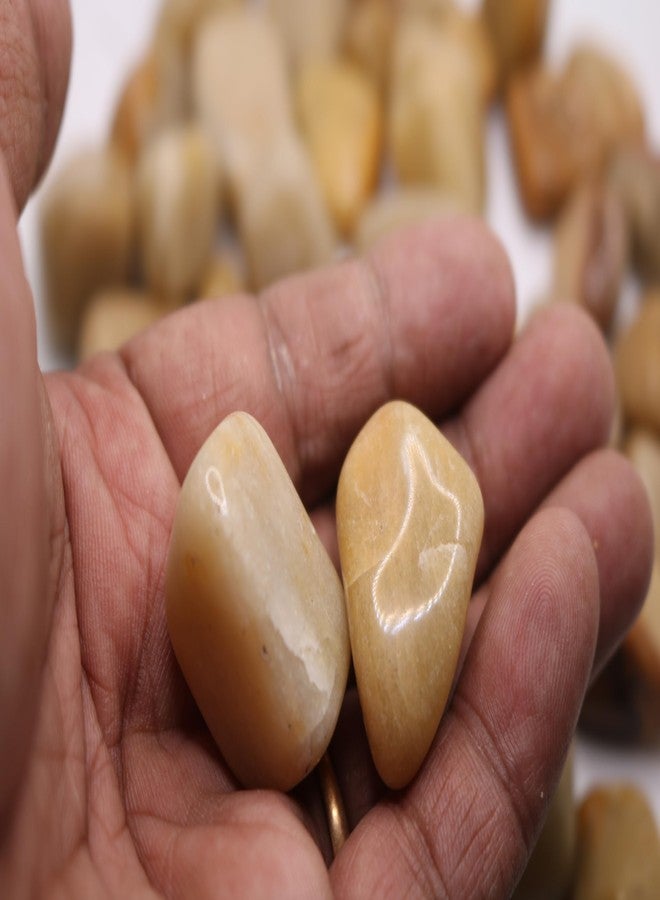 Wowtag Brown Pebbles Polished, 975 Grams, 3-5 cm, Smooth and Round River Stones, Decorative Pebbles, Plants pots,Fishtank, Color Pebbles - Image 4