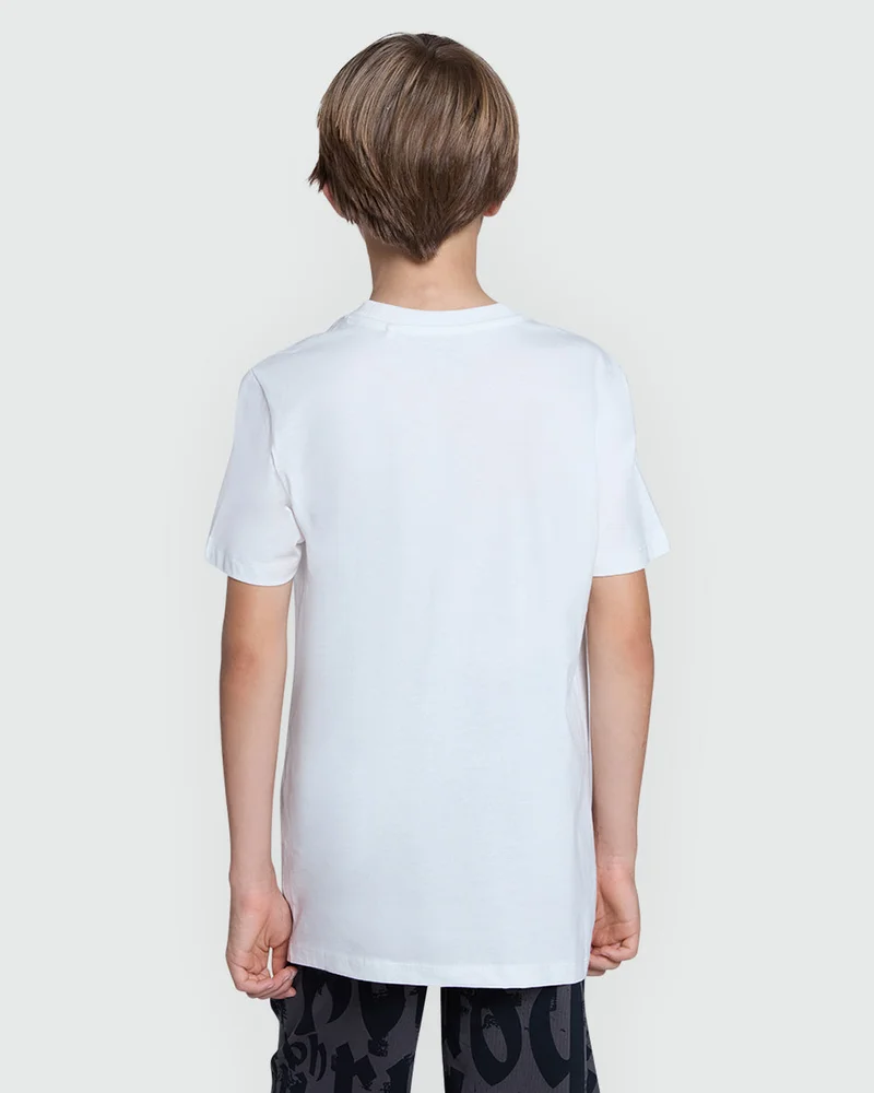 Ovs Modern Fit Boys’ Tee – Blanc De Blanc