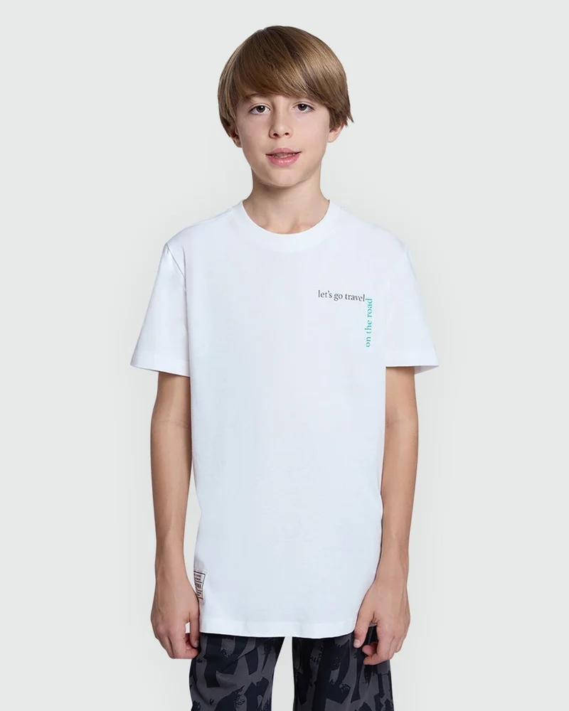 Ovs Modern Fit Boys’ Tee – Blanc De Blanc
