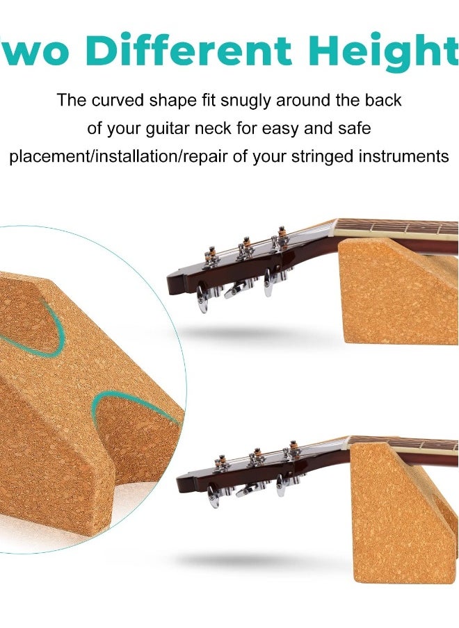 Generic Natural Cork Guitar Neck Support Pillow for Easy Repair and Maintenance, Ideal for Musicians and Guitar Enthusiasts  - Image 3