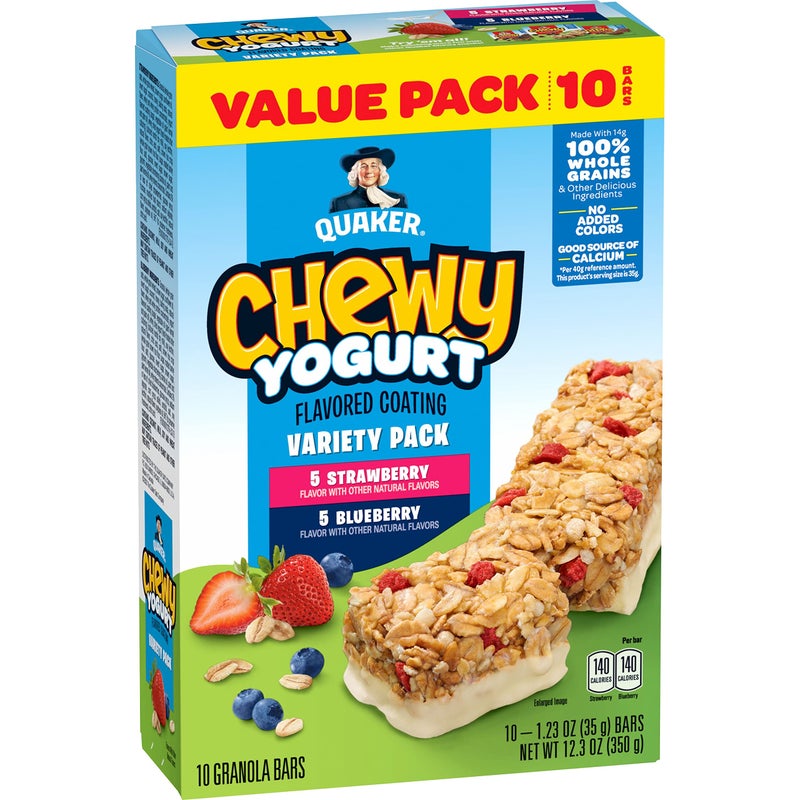 Quaker Chewy Yogurt Bars - Variety Pack 10ct - Image 1