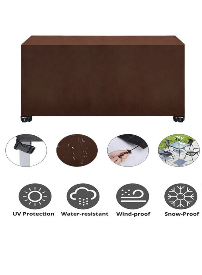 Generic Patio Furniture Cover, Outdoor Table Set, Sectional Sofa Cover, Patio Chair Covers，UV Resistant, Waterproof for Outside Furniture Brown - Image 1