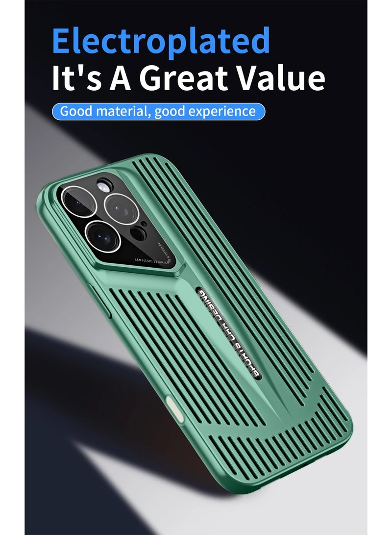 Wtech Apple iPhone 16 Pro Max 2024 Premium Impact Protection Solid Shell Sports Car Design Case Cover - Green - Image 2