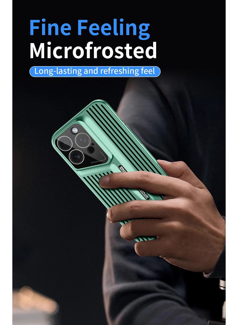 Wtech Apple iPhone 16 Pro Max 2024 Premium Impact Protection Solid Shell Sports Car Design Case Cover - Green - Image 3