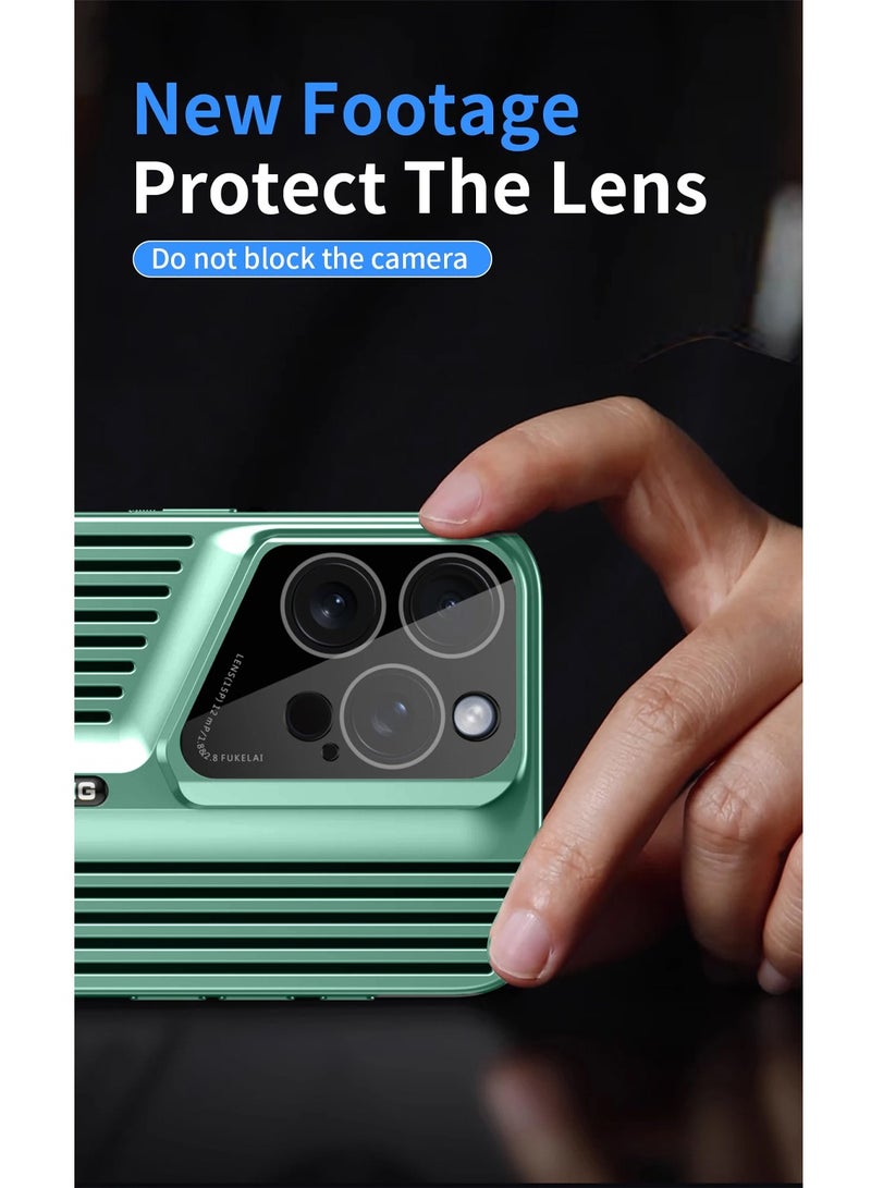 Wtech Apple iPhone 16 Pro Max 2024 Premium Impact Protection Solid Shell Sports Car Design Case Cover - Green - Image 4