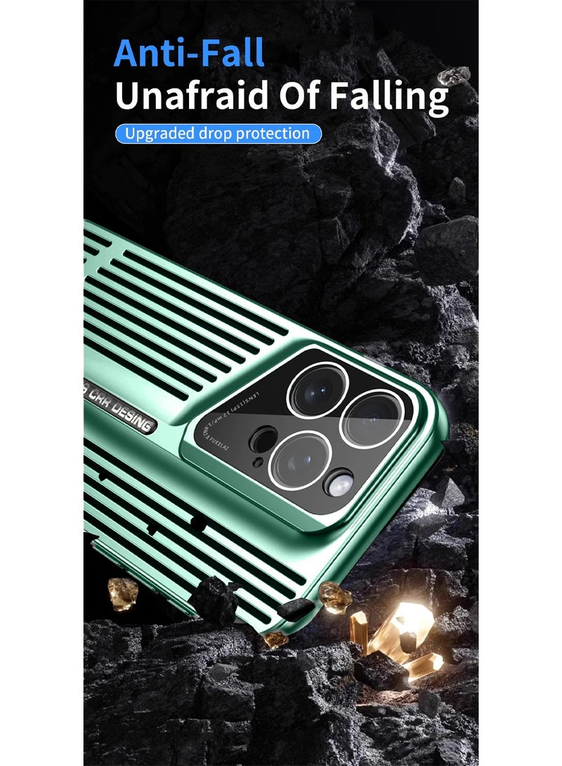 Wtech Apple iPhone 16 Pro Max 2024 Premium Impact Protection Solid Shell Sports Car Design Case Cover - Green - Image 5