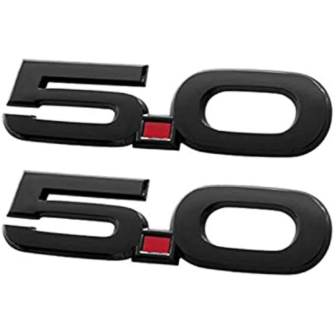 ريحني M1447M50Ab 20152020 موستانج GT 50 شعار الرفرف الأسود - Image 4