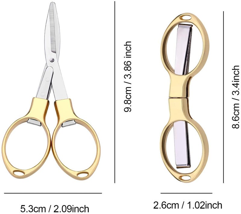 Haligily Folding Scissors, TSA Compliant and Portable, Compact, Safe Travel Scissors, Stainless Steel Retractable, 1 Pcs - Image 2