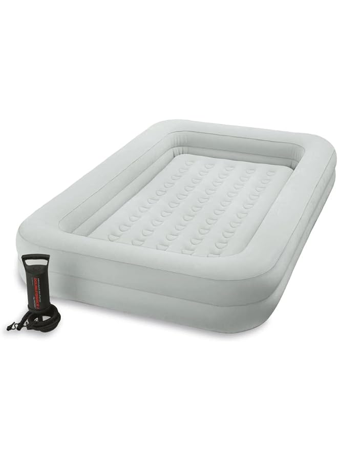 INTEX Inflatable Travel Bed Mattress for Children + Cover + Pump - Image 1