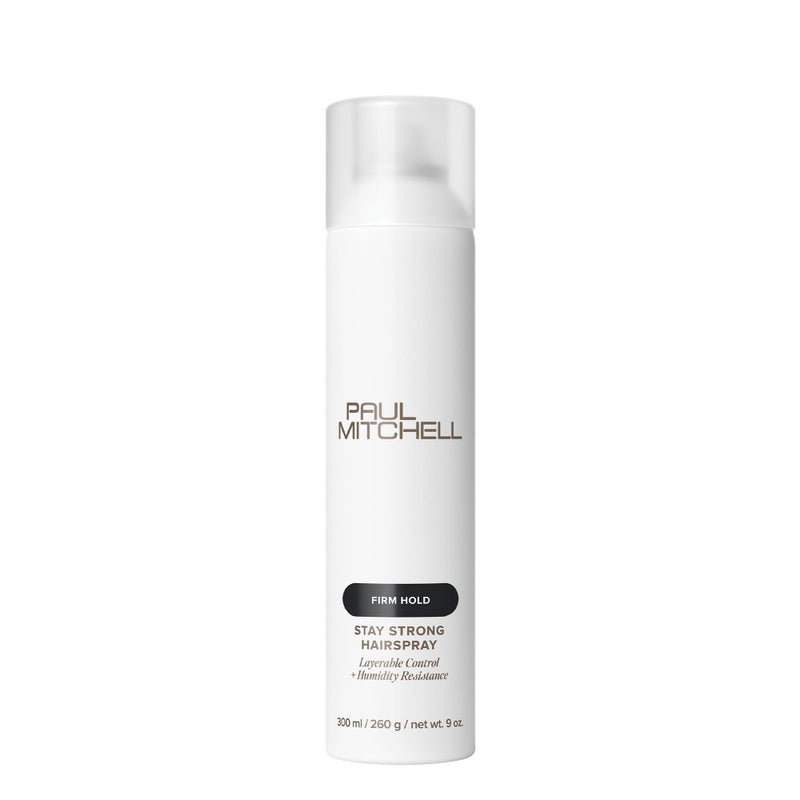 Paul Mitchell Stay Strong Hairspray, Layerable Control + Humidity Resistance, For All Hair Types, 9 oz - Image 1