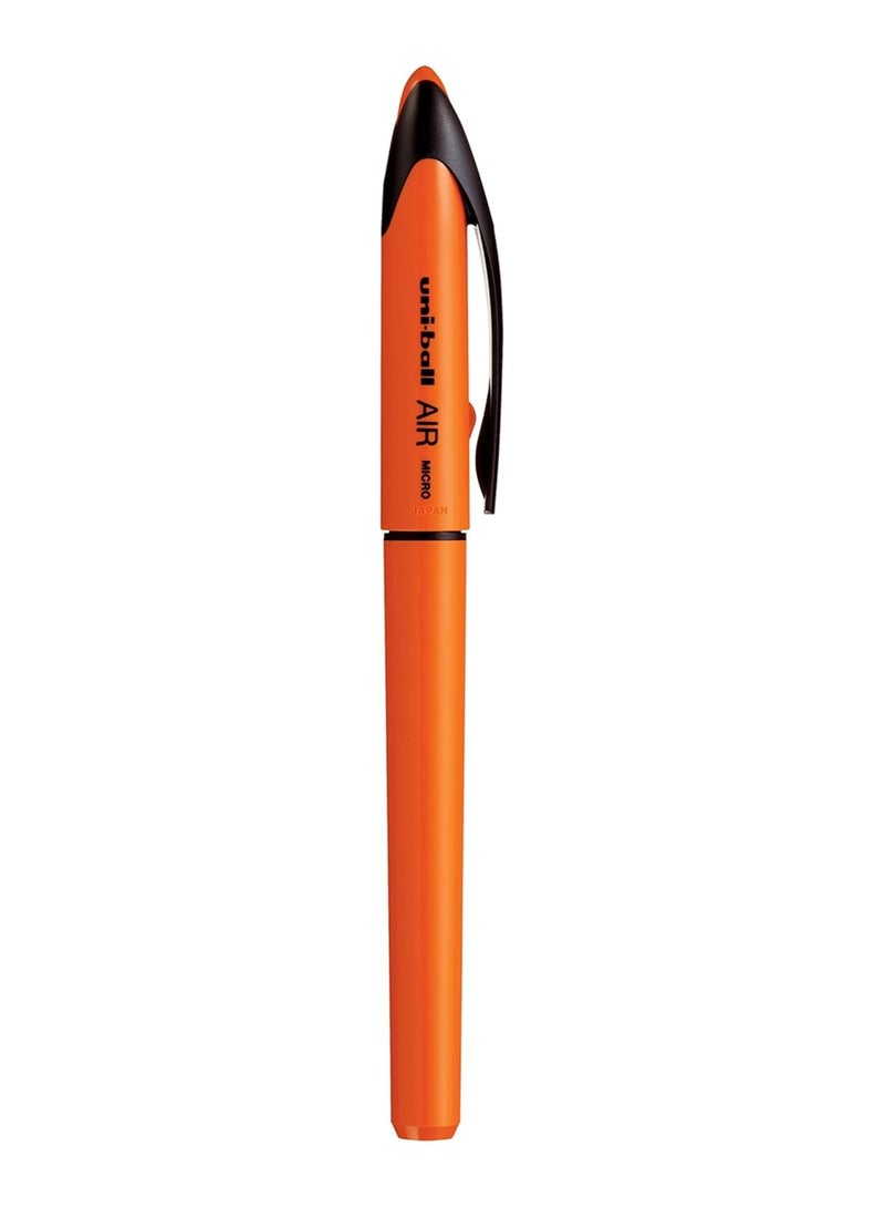 Uniball uni-ball Air UBA188ELM Roller Ball Pen (Orange Body, Blue Ink, Pack of 3) - Image 3