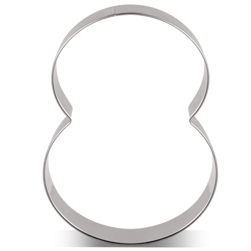 LILIAO LILIAO Number 8 Cookie Fondant Biscuit Cutter for Birthday/Anniversary/Special Day - 2.8 x 3.6 inches - Stainless Steel - Image 5