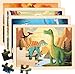 Duchong Puzzles for Kids Ages 46 4 Packs Wooden Dinosaur Puzzles for Toddlers Ages 35 Preschool Educational Dino Puzzles Boards Toys Gifts for 3 4 5 6 Boys Girls - Image 2