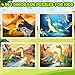 Duchong Puzzles for Kids Ages 46 4 Packs Wooden Dinosaur Puzzles for Toddlers Ages 35 Preschool Educational Dino Puzzles Boards Toys Gifts for 3 4 5 6 Boys Girls - Image 4