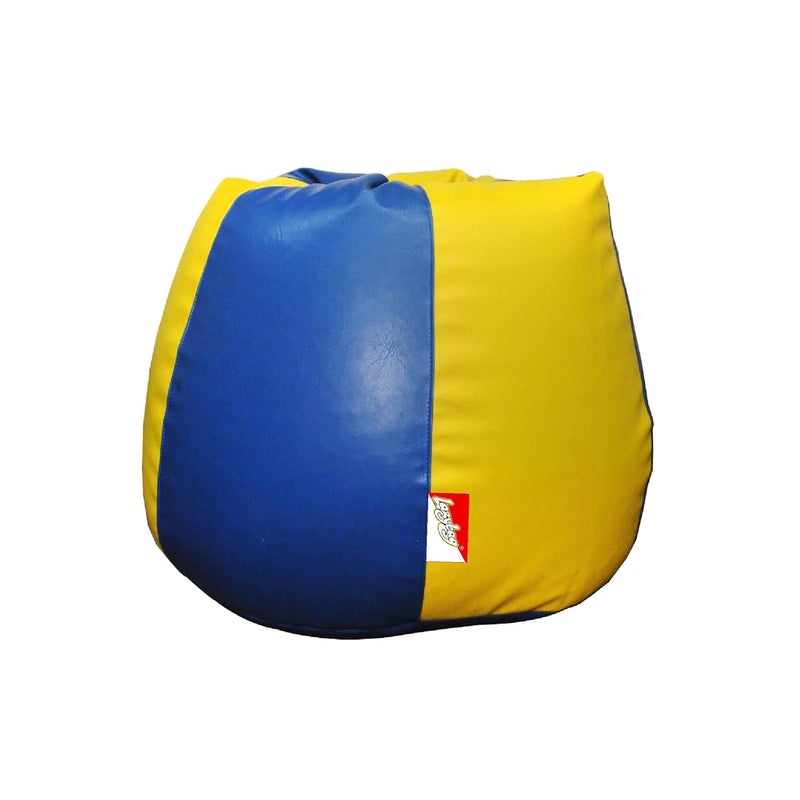 LAZYBAG كرسي بيم باج للاطفال من LAZYBAG - غطاء بيم باج بحجم XXXL للعب ألعاب الفيديو أو الاسترخاء في الفصول الدراسية ورياض الأطفال والمكتبات أو العمل من المنزل باللونين الأصفر والأزرق بحجم 3XL - Image 2