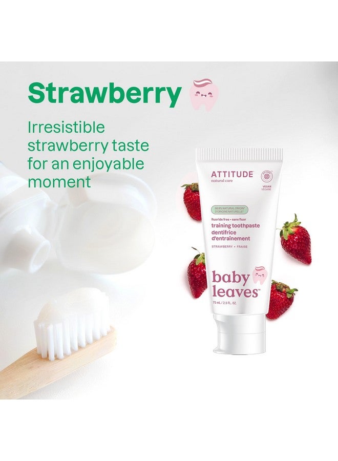 Attitude Baby and Child Fluoride-Free Training Toothpaste, Naturally Derived Ingredients, Vegan, EWG Verified, Strawberry, 2.6 Oz - Image 5