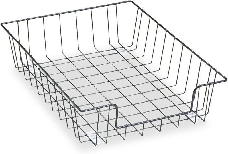 Fellowes Workstation 3" Letter Desk Tray Organizer, Wire, Black (60112) - Image 3