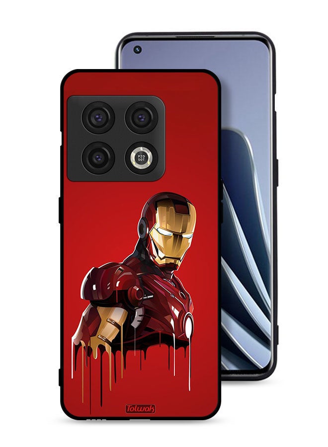 Tolwak OnePlus 10 Pro 5G Protective Case Cover Iron Man Art - Image 1