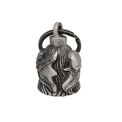 GARGOYLE BELLS Motorcycle Bell with Hanger for Biker, Good Luck Biker Bells & Motorcycle Accessories, Key Chain with Delicate Luck Bell - Image 2