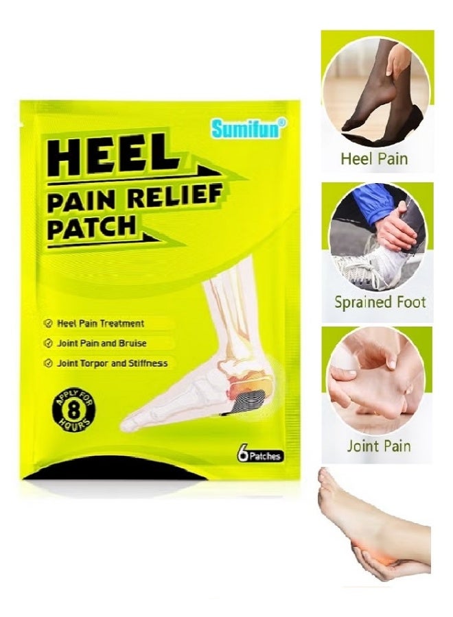 Sumifun 6-Piece Heel Pain Relief Patch, Patch For Feet Relieve Heel Pain, Foot Pain And Relax Muscles Pain Relief Patch - Image 1
