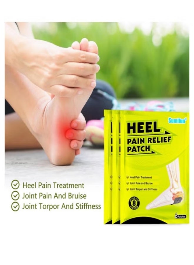 Sumifun 6-Piece Heel Pain Relief Patch, Patch For Feet Relieve Heel Pain, Foot Pain And Relax Muscles Pain Relief Patch - Image 4